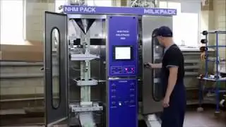 Автоматическая машина МИЛКПАК 6000 для фасовки молока в ПЭ пакеты. Milk pouch packing machine