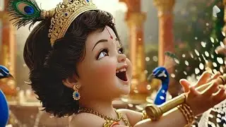 Shri Krishna Govind Hare Murari. Little Krishna Cute 3D Animation. &ldquo;श्री कृष्ण गोविन्द हरे मुरारी&rdquo;.
