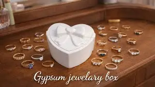 | Gypsum jewelary box | | Handmade | | Concrete craft | | Nazneen Kanon | 