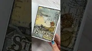 Steampunk Travel Art Journal Page #reels #stamperia #distressoxide #artjournal