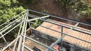 Roofing sheet work, Chand engineering works, Kabaka.  