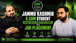 Jammu Kashmir B.Com Student Doing Digital Marketing Course for Job Placement #CIIM