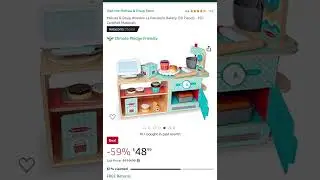 Deal $48.99 Melissa & Doug Wooden La Patisserie Bakery (39 Pieces) - FSC-Certified Materials