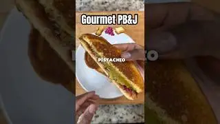 Gourmet PB&J: The Classiest Childhood Snack #shorts #cooking #chef #snacks #reels #food #recipe