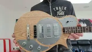 Junksville 3 String Disc Top Cigar Box Inspired Guitar