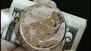 The Black Panther 2018 1 Oz. Silver Coin Money Clip