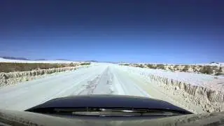 Driving in Dunes Drive of WhiteSandsNationalMonument
