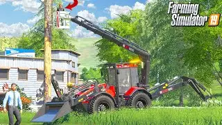NEW TREE TRIMMING TRACTOR DEMOING MULTIPLAYER ROLEPLAY FARMING SIMULATOR 2019