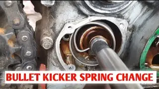 Bullet kicker spring cut , replace demaged spring and engine cover fitting. tamil video