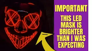 SUPER BRIGHT LED MASK REVIEW - AMAZON FIND