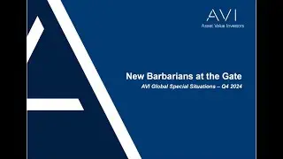 AGSS Q4 2024 - New Barbarians at the Gate...