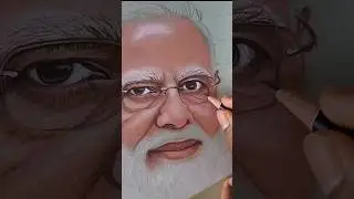 🔥Narendra Modi Drawing😍.#shorts #short #shortvideo #viral  #art #drawing #artist #modi #bjp #modiji