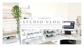 Studio Vlog 22 // Packing Orders & Sorting Out My Office Space