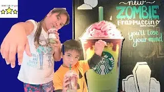Starbucks New Zombie Frappuccino Kids React to Zombie Frapp Taste Test You Will Lose Your Mind