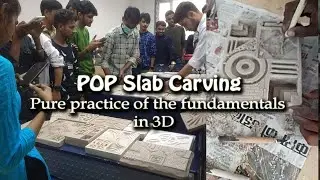 POP Slab Carving | Pure practice of the  fundaments in 3D | Ganesh Kushwah | Art Instinct | Hindi