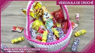 CESTO DE PÁSCOA EM CROCHÊ  - APRENDENDO CROCHÊ