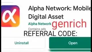 ALPHA NETWORK referral code: genrich