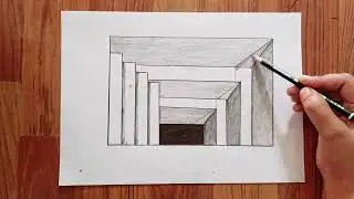 Trick Art 3D Tutorial Drawing for Beginners | Optical Illusion | How to Draw 3D 2025 Class | Day8