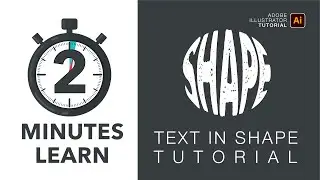 How to Warp Text Into Custom Shape | Illustrator Tutorial