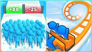 Count Master 3D vs Runner Coaster 3D 🎢🎢🎢🎢🎢 🦹&zwj;♂️🦹&zwj;♂️🦹&zwj;♂️🦹&zwj;♂️New Mobile Game Play N1F