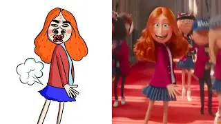 Despicable Me 4  Funny Drawing Meme | Gru & Maxine Sing Everybody Wants to Rule Meme