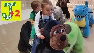 Safari GIANT Animals Ride Fun amusement activity Kids video