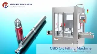 Automatic 15ml - 30ml CBD oil glass dropper bottle RVF filling capping machine | RELIANCE