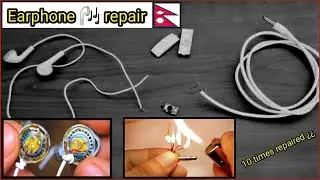 Earphone repair || Earphone speaker repair ||headphone repair ||Easy earphone repair at home