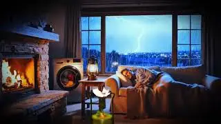 washing machine relaxing sound rain sounds for sleeping crackling fireplace winter ambiance ASMR aid