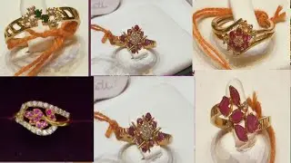 ladies finger ring design with weight in gold/simple daily wear finger ring design