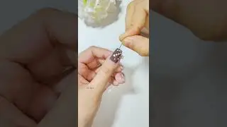 ✨🧷 Easy Nail Art Design With Safety Pin At Home 💅🏡 #nailart #piubhol #shorts