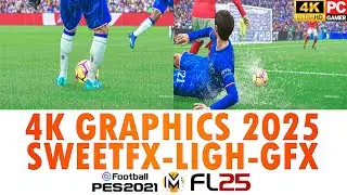 MOD DE GRÁFICOS ULTRA 4K PES 2021 & FOOTBALL LIFE 25