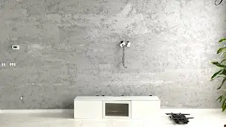 DIY faux concrete wall