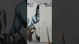 ✨️Cheap Vs Expensive Colored Pencil &bull;Shiv ji&bull; 🙏 #shivji #challenge