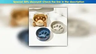 New Arrival New Slow Food Bowl Ceramic Food Bowl for Dogs and Cats Slow Food Bowl Pet Supplies Anti