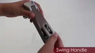Padlocking Stainless Steel Swing Handle