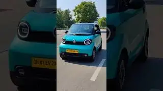 Bharat Ki Sabse Chhoti Electric Mini Car 🙊  Chandigarh| EV Shock #ElectricCar #MiniEV #Chandigarh