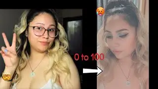 My 0 to 100 Makeup Transformation 🥵