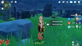Windwheel Aster: Location Spot & Farm Route at Windrise and Stormterror's Lair - Genshin Impact