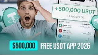 Получите 500 000 USDT криптовалюты бесплатно в 2026 году? Без установки, без депозита, просто стр...