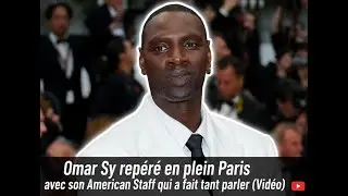 Omar Sy rep&eacute;r&eacute; en plein Paris avec son American Staff qui a fait tant parler (Vid&eacute;o)