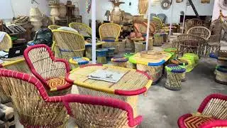 Cane High Back Chair / Cane Table / Cane Coffee And Dining Set / Available At Best In Delhi Ncr