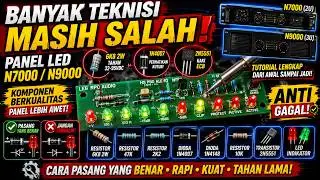 pemasangan komponen led n7000 || led 9000
