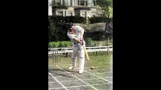 WG Grace in colour