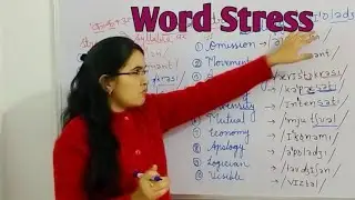 Phonetic Transcription|||Word Stress With Rules|||English With Ekta Sharma