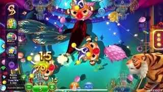 Ocean King Plus Circus Gameplay | $200 Golden Dragon Fish Table Run