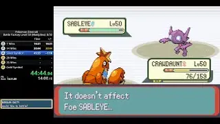 Pokémon Emerald Battle Factory Silver Print Lvl 50 Speedrun in 45:40