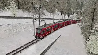 TS2020: Poschiavo-St Moritz (RhB ABe 8/12, DTG) - Bernina Pass: St Moritz – Poschiavo Route 1/2