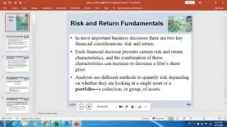 Principles of managerial finance - Risk and return (Part 1)
