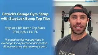 Patrick's Garage Gym Setup with StayLock Bump Top Tiles